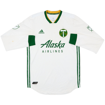 2018-19 Portland Timbers Authentic Away L/S Shirt - 7/10 - (M)