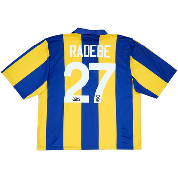 1993-95 Leeds United Away Shirt Radebe #27 - 8/10 - (XXL)