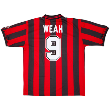 Camiseta de local del AC Milan 1996-97 Weah #9 - 8/10 - (XL)