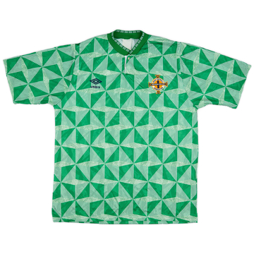 1990-92 Northern Ireland Home Shirt - 7/10 - (L)