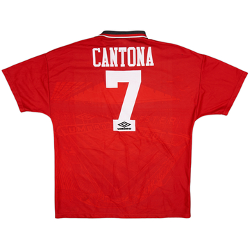1994-96 Manchester United Home Shirt Cantona #7 - 8/10 - (XL)