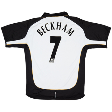 2001-02 Manchester United Centenary Away/Third Shirt Beckham #7 - 5/10 - (L)