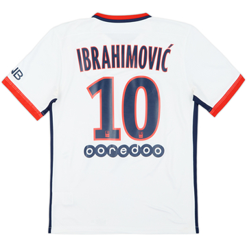 2015-16 Paris Saint-Germain Away Shirt Ibrahimovic #10 - 9/10 - (S)