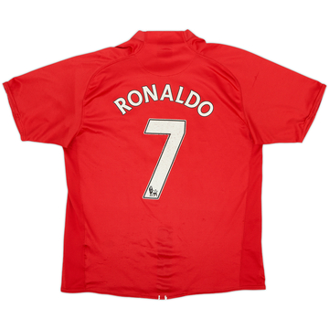 2007-09 Manchester United Camiseta Local Ronaldo #7 - 4/10 - (L)