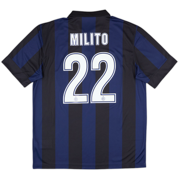 2013-14 Inter Milan Home Shirt Milito #22 (L)