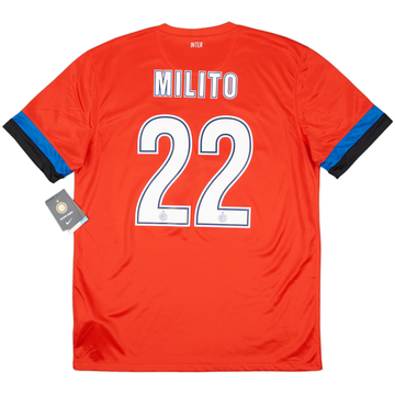 2012-13 Inter Milan Away Shirt Milito #22 (L)