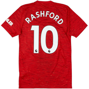 2020-21 Manchester United Home Shirt Rashford #10 - 10/10 - (XS)