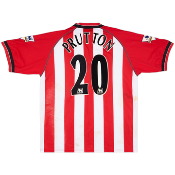 2003-04 Southampton Match Issue Signed Home Shirt Prutton #20