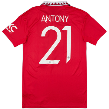2022-23 Manchester United Home Shirt Antony #21 - 8/10 - (S)