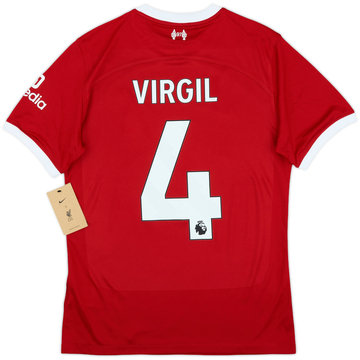 2023-24 Liverpool Home Shirt Virgil #4 (S)