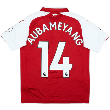 2017-18 Arsenal Home Shirt Aubameyang #14 - 10/10 - (M.Boys)