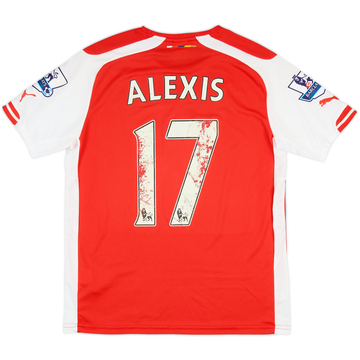 2014-15 Arsenal Home Shirt Alexis #17 - 4/10 - (M)