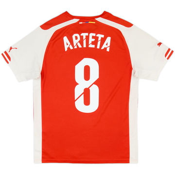 2014-15 Arsenal Home Shirt Arteta #8 - 7/10 - (S)