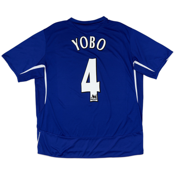 2005-06 Everton Home Shirt Yobo #4 - 5/10 - (XXL)