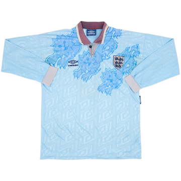 1992-93 England Third L/S Shirt #9 - 4/10 - (XL)