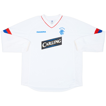 2002-03 Rangers Third L/S Shirt - 9/10 - (XL)