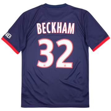 2013-14 Paris Saint-Germain Home Shirt Beckham #32 - 8/10 - (S)