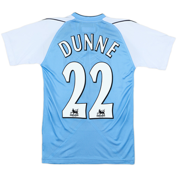 2006-07 Manchester City Home Shirt Dunne #22 - 7/10 - (XS)