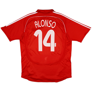 2006-08 Liverpool Home Shirt Alonso #14 - 6/10 - (XXL)