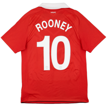 2010-11 Manchester United Home Shirt Rooney #10 - 5/10 - (M)