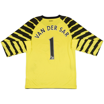 2010-11 Manchester United Yellow GK Shirt Van Der Sar #1 - 7/10 - (XL)
