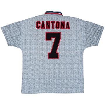 1995-96 Manchester United Away Shirt Cantona #7 - 9/10 - (XL)