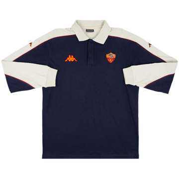2002-03 Roma Kappa Polo L/S Shirt - 9/10 - (L)