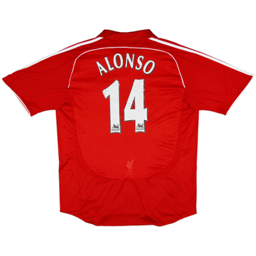 2006-08 Liverpool Home Shirt Alonso #14 - 5/10 - (XL)