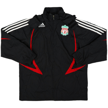 2007-08 Liverpool adidas Hooded Rain Jacket - 9/10 - (XL.Boys)