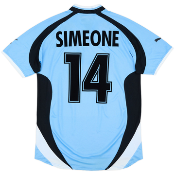 2000-01 Lazio Home Shirt Simeone #14 - 6/10 - (M)
