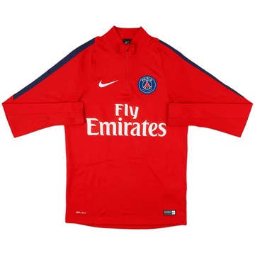 2016-17 Paris Saint-Germain Nike 1/4 Zip Sweat Top - 7/10 - (S)