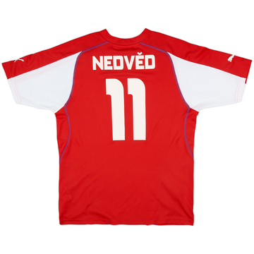2003-04 Czech Republic Home Shirt Nedved #11 - 8/10 - (L)