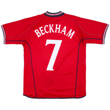 2002-04 England Away Shirt Beckham #7 - 6/10 - (M)