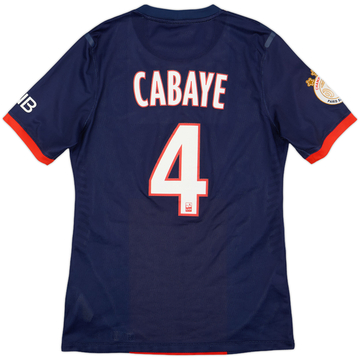 2013-14 Paris Saint-Germain Player Issue Home Shirt Cabaye #4 - 8/10 - (M)