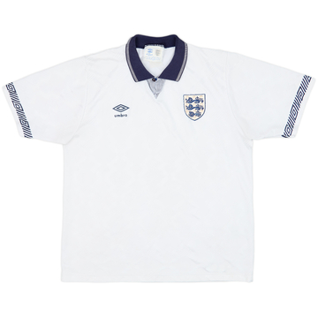 1990-92 England Home Shirt - 8/10 - (L)