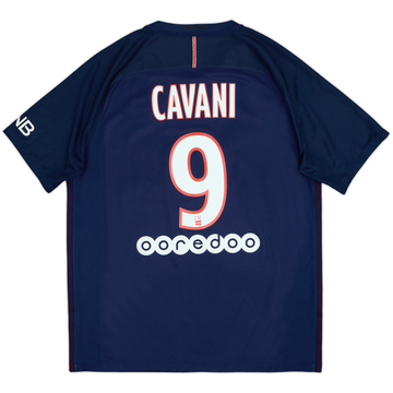 2016-17 Paris Saint-Germain Home Shirt Cavani #9 - 6/10 - (L)