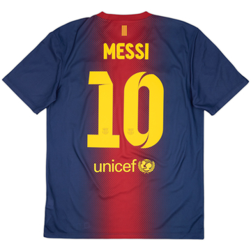 2012-13 Barcelona Basic Home Shirt Messi #10 - 9/10 - (M)