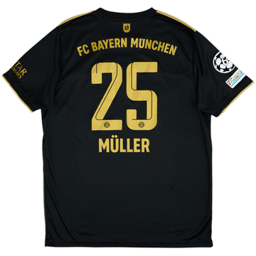 2021-22 Bayern Munich Away Shirt Muller #25 - 9/10 - (XL)