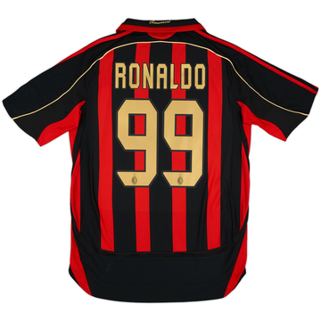 2006-07 AC Milan Home Shirt Ronaldo #99 - 7/10 - (M)