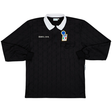 1990s Italy FIGC Diadora Referee L/S Shirt - 5/10 - (XL)