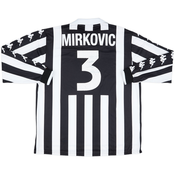 1999-00 Juventus Match Issue Home L/S Shirt Mirkovic #3
