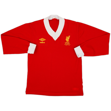 1976-79 Liverpool Home L/S Shirt - 7/10 - (S)