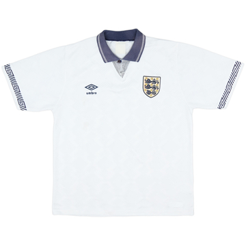 1990-92 England Home Shirt - 6/10 - (L)