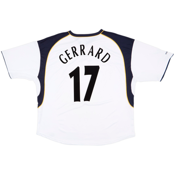 2001-03 Liverpool Away Shirt Gerrard #17 - 9/10 - (3XL)