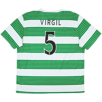 2013-15 Celtic Home Shirt Virgil #5 - 9/10 - (XXL)