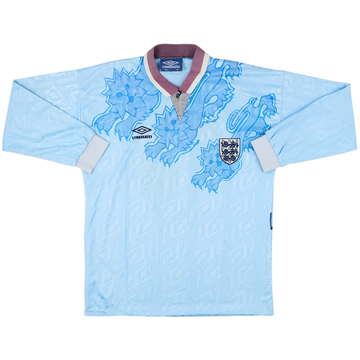 1992-93 England Third L/S Shirt #18 - 6/10 - (XL)