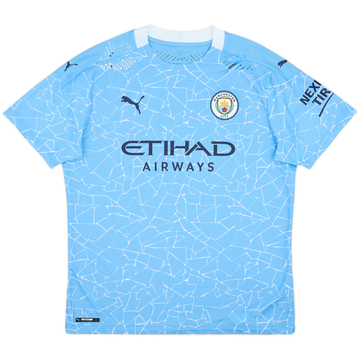 2020-21 Manchester City Authentic Home Shirt - 5/10 - (XL)