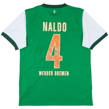 2009-10 Werder Bremen Home Shirt Naldo #4 - 5/10 - (S)