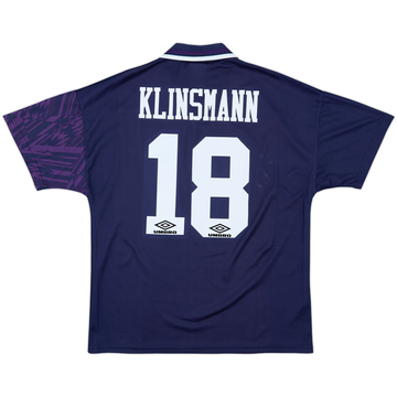 1994-95 Tottenham Away Shirt Klinsmann #18 - 8/10 - (L)