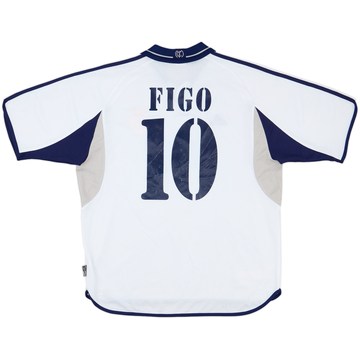 2000-01 Real Madrid Home Shirt Figo #10 - 5/10 - (XL)
